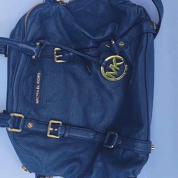 Michael Kors navy blue satchel - Picture 2 of 6